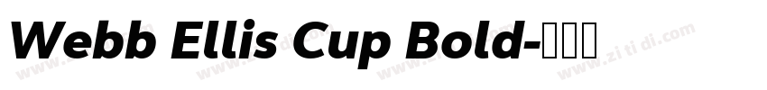 Webb Ellis Cup Bold字体转换